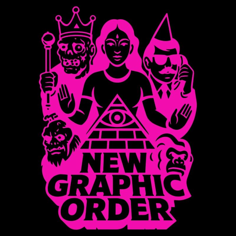 New Graphic Order Pulp Art pink