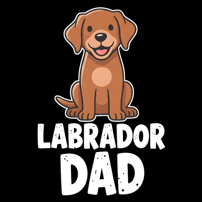 Papa Labrador - Chiot de dessin animé