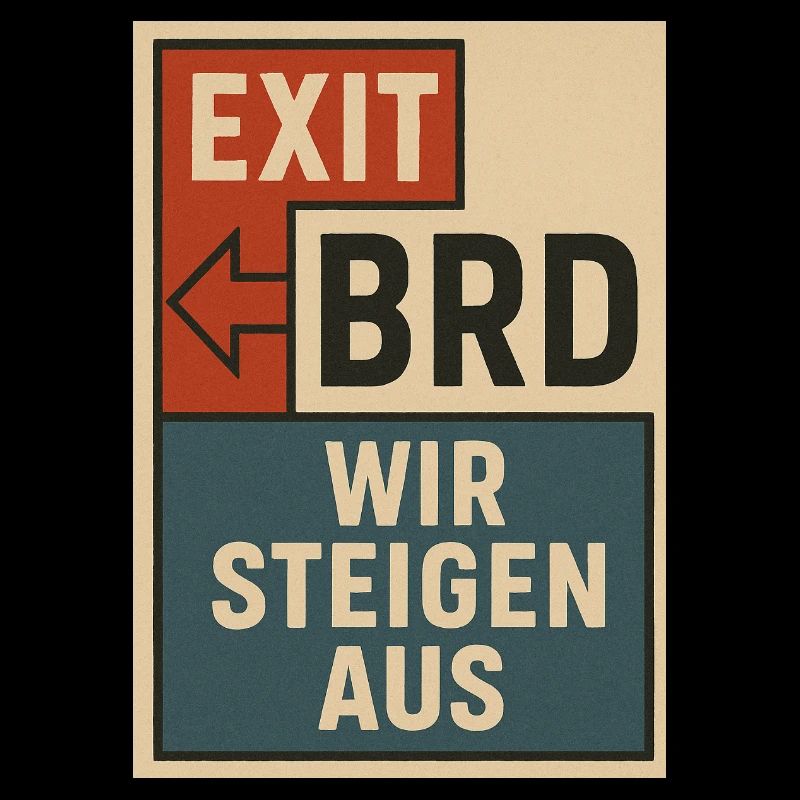 Affiche de protestation vintage Bloc Typographie