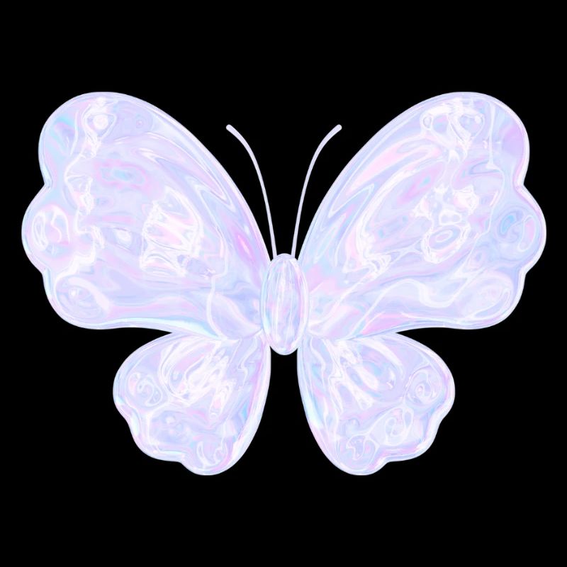 Pastell-glitzernder Schmetterling