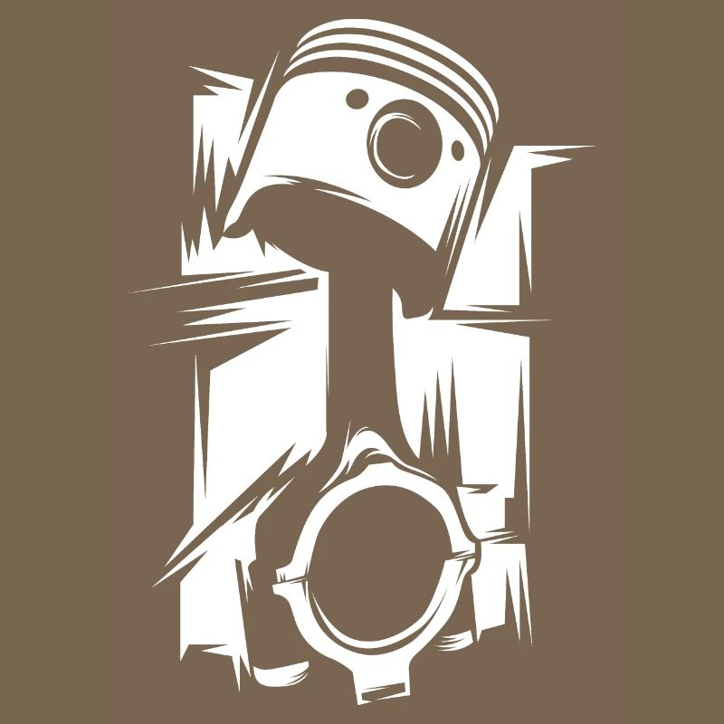Piston illustration tuning engines workshop icon