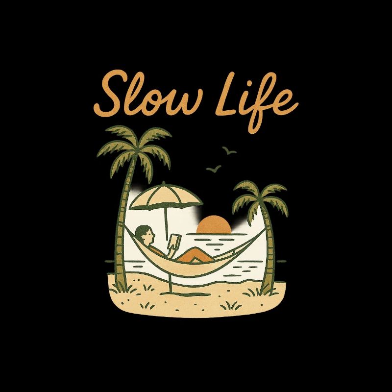 Slow Life Hammock at sunset