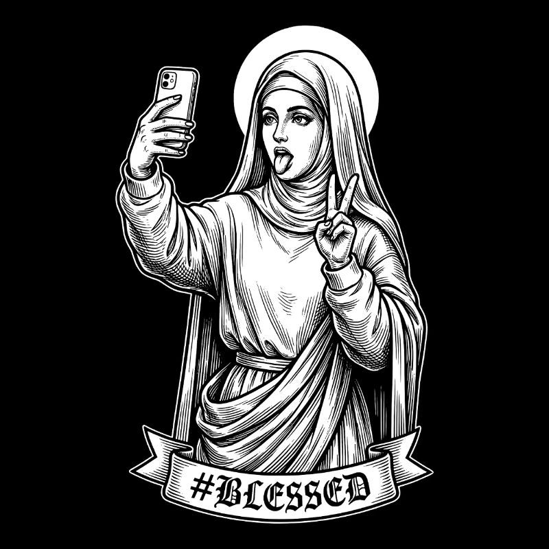 Selfie Mary Grateful - Funny Influencer Meme