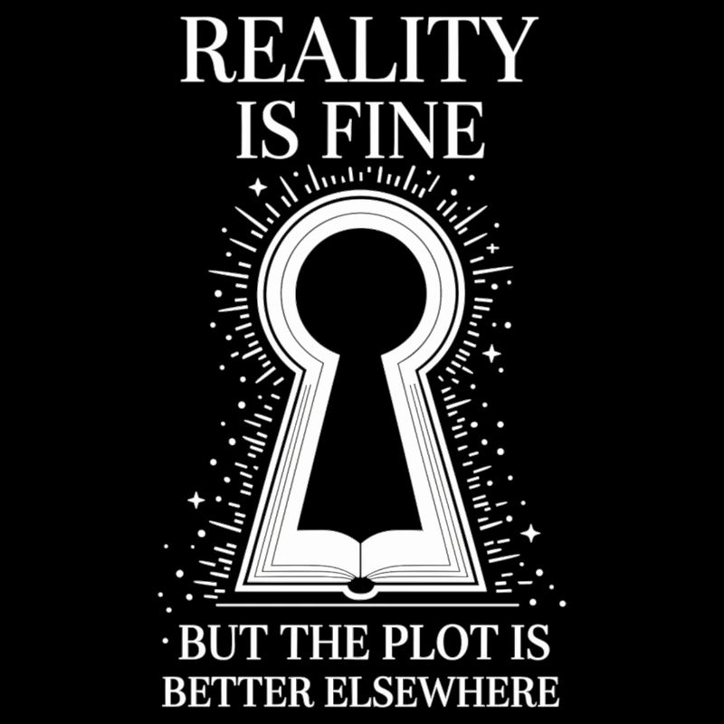 Reading Fantasy Key Hole Reader Shirt