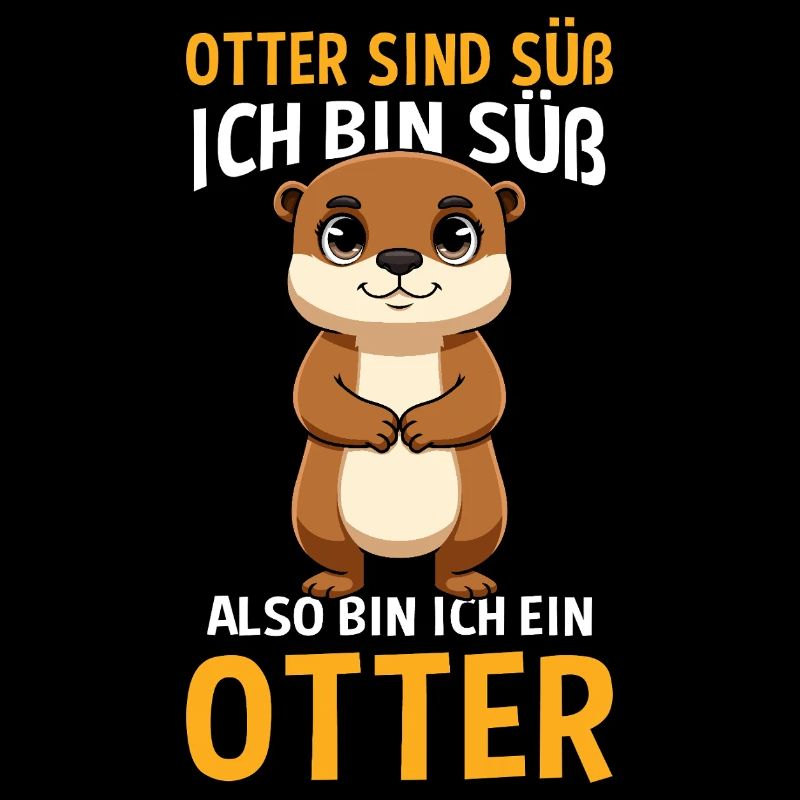 Otter Sind Süß Ich Bin Süß Also Bin Ich Ein Otter
