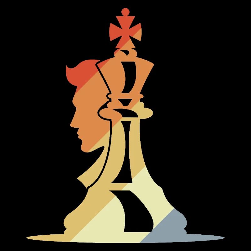 Chess Player Sketch Retro