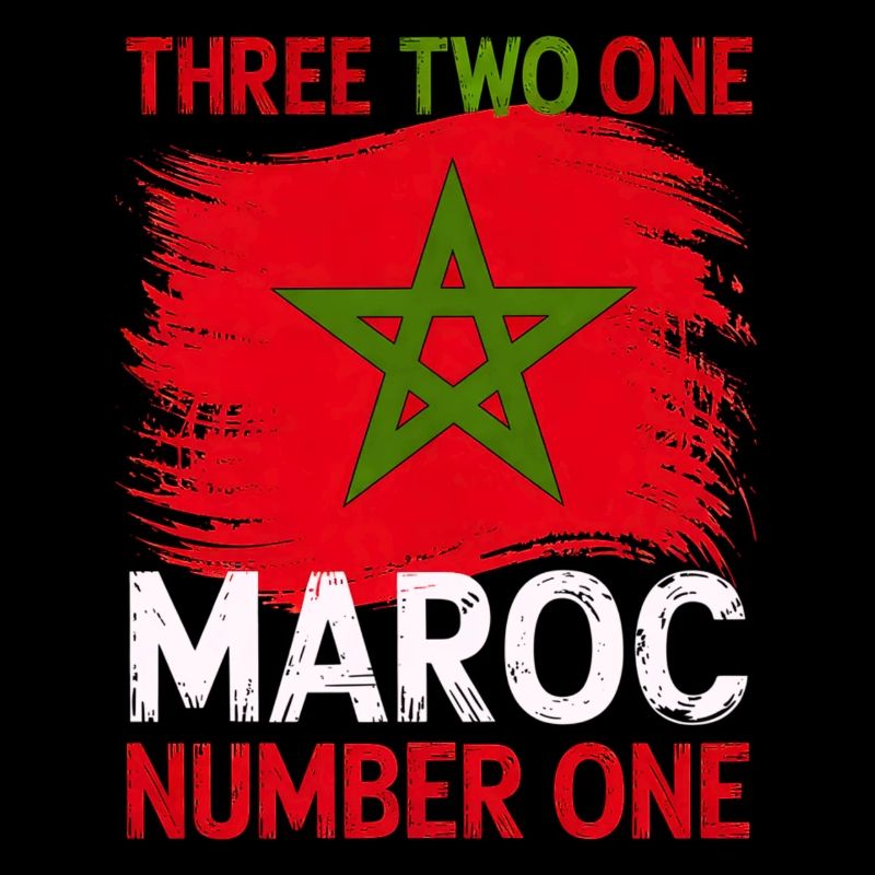 Morocco Flag Moroccan Soccer Supporter for Men 