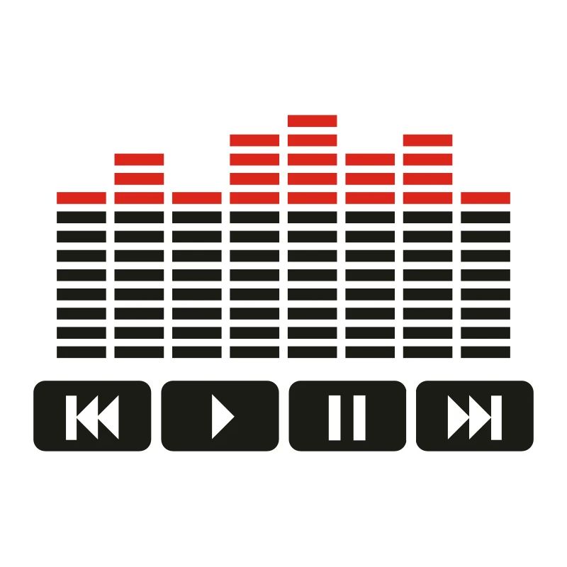 Equalizer audio player dj