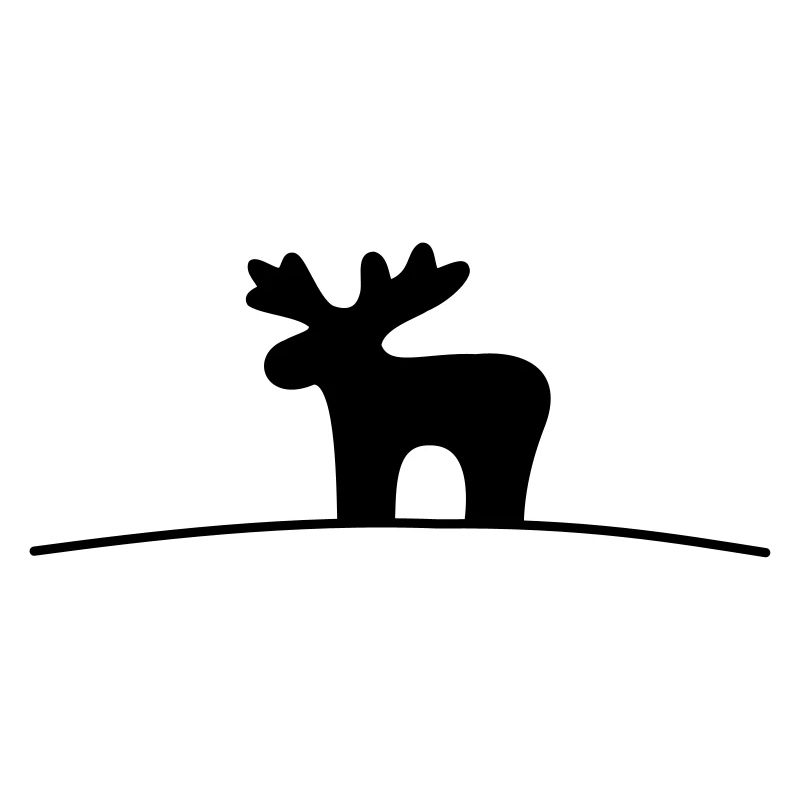 Elch Silhouette Geschenkidee Weihnachten