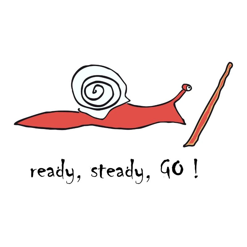 running snail -- ready, steady, GO !