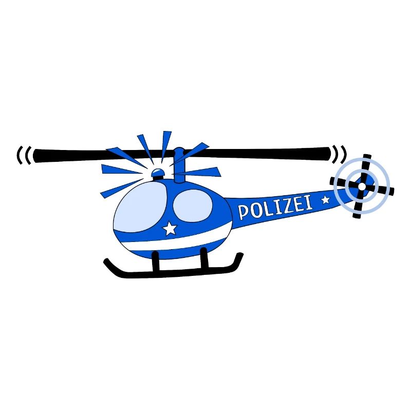 Hubschrauber Polizei Kinder