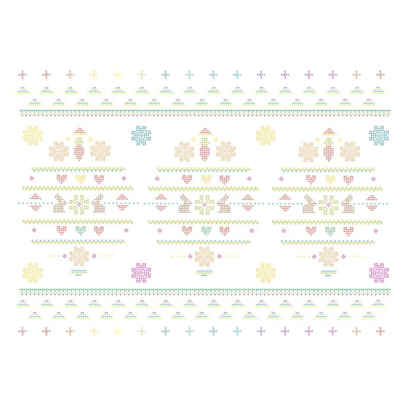 Easter motifs in knitting pattern style for Easter