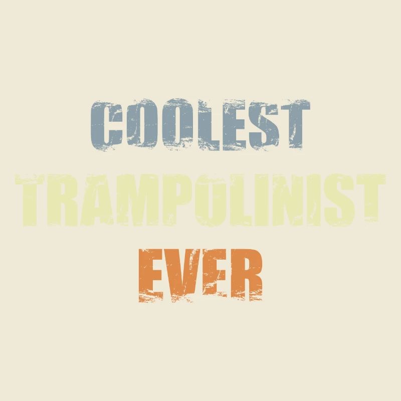Cool trampoline athlete