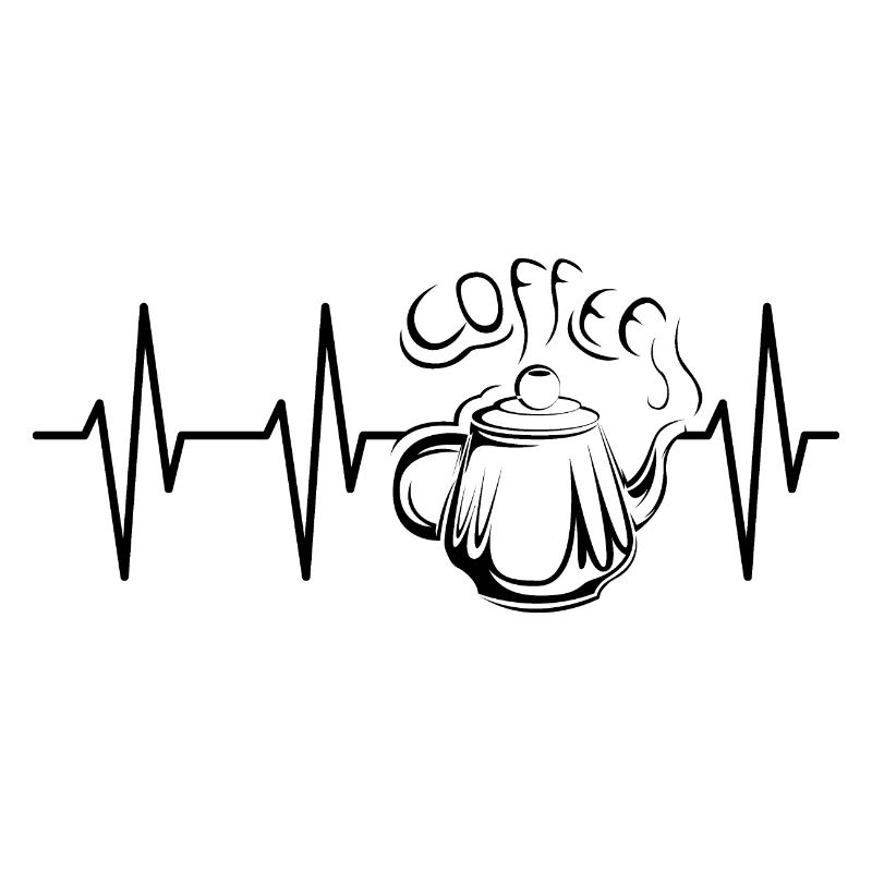Kaffeekanne retro vintage Herzschlag Kaffee Cafe