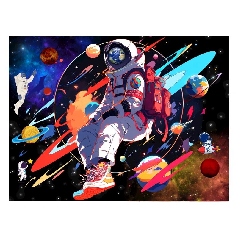 Astronaut and space