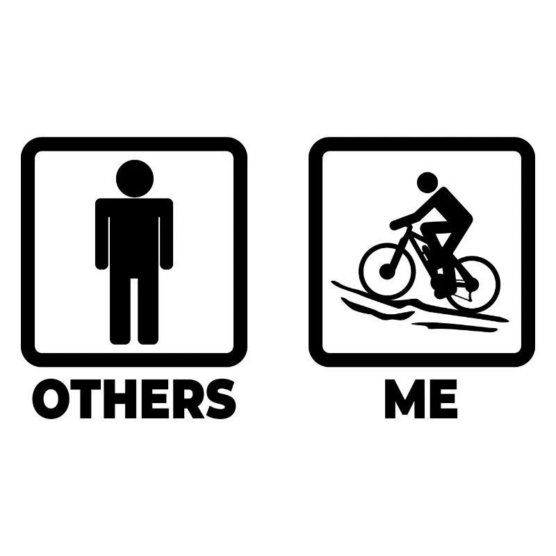 Lustiger Mountainbiker