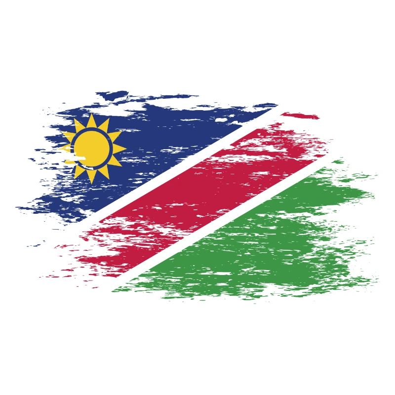 Drapeau de la Namibie utilisé