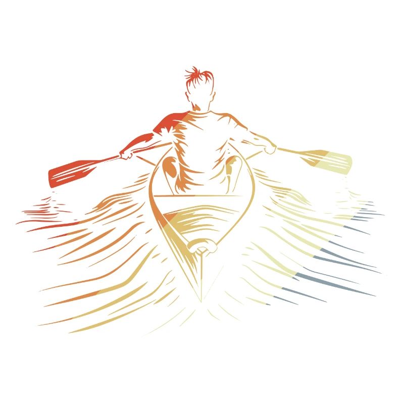90s Rowing Drawing