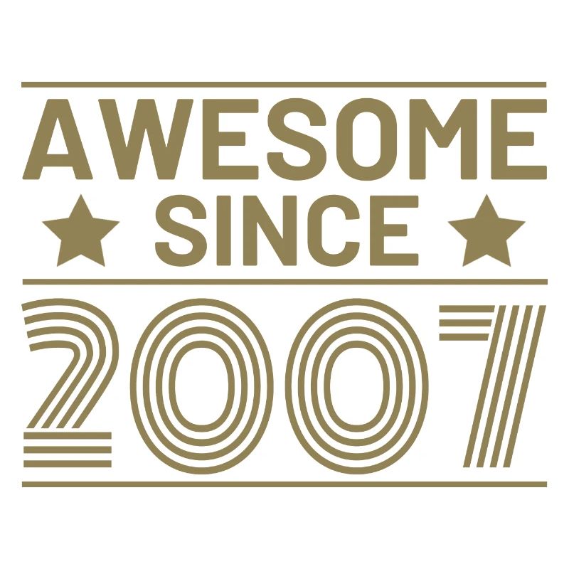 Birthday Retro Awesome since 2007