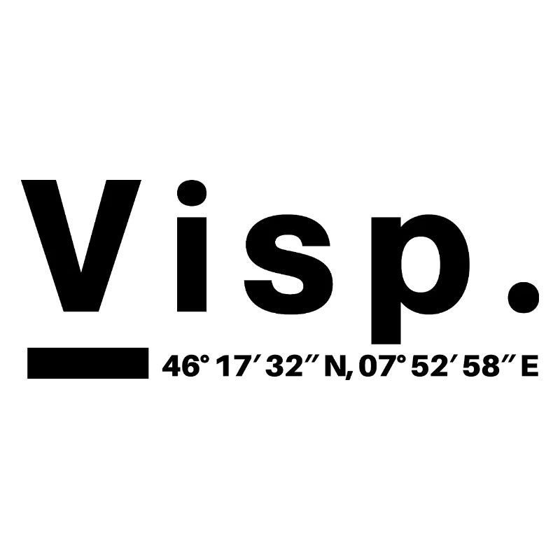 Viège Coordonnées Suisse Valais Visper Visperin