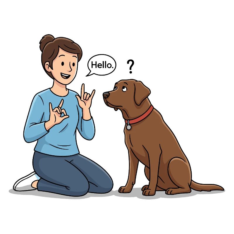 Sign language for dogs – Hello !