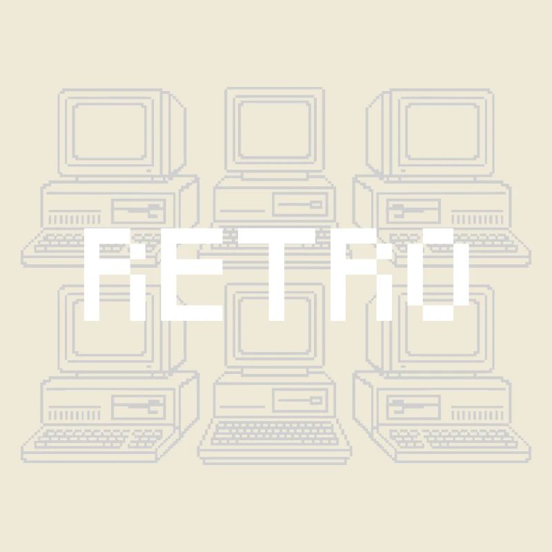 Rétro grille informatique techno