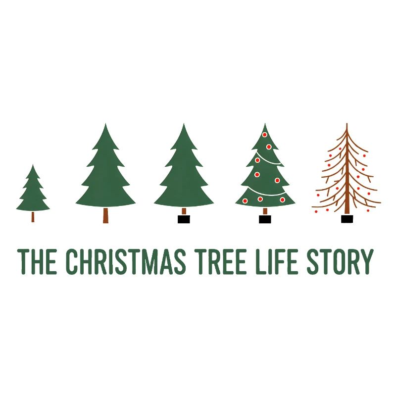 Évolution de l’arbre de Noël - Conception amusante de Noël