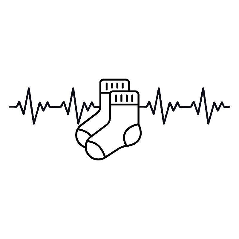 Aargauer White Socks Aargau ECG Heartbeat