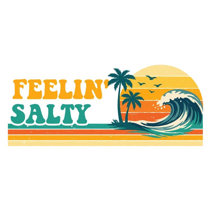 Fühle mich salzig Retro Spring Break Kreuzfahrturlaub