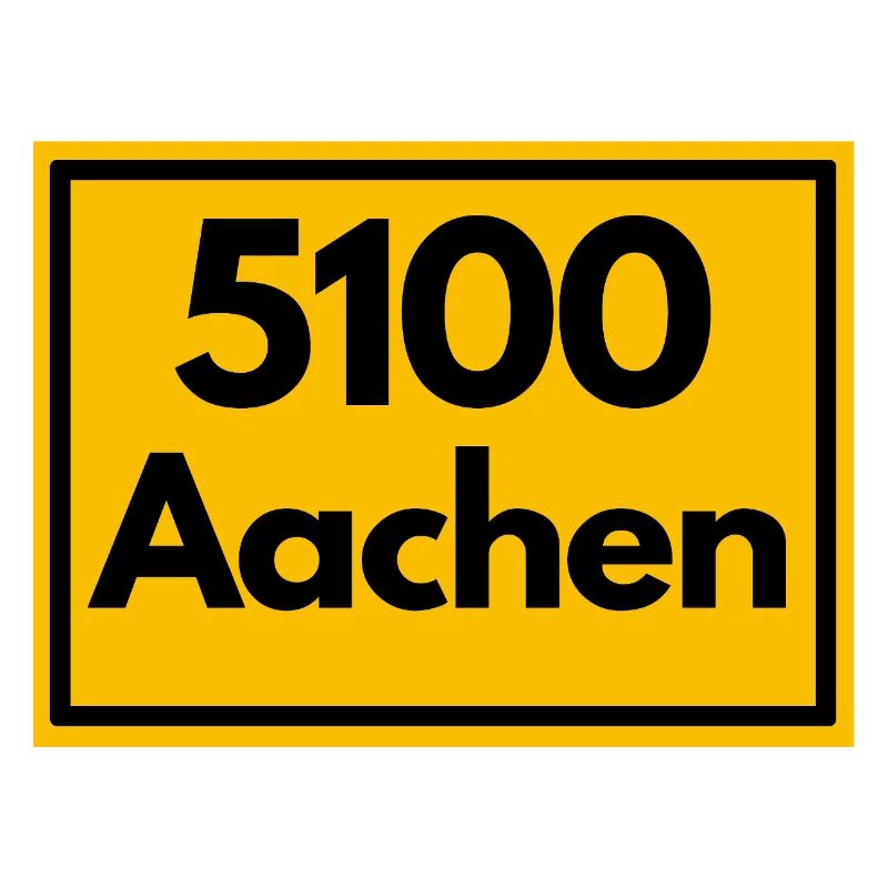 ALTE POSTLEITZAHL PLZ RETRO 5100 AACHEN DREILÄNDER