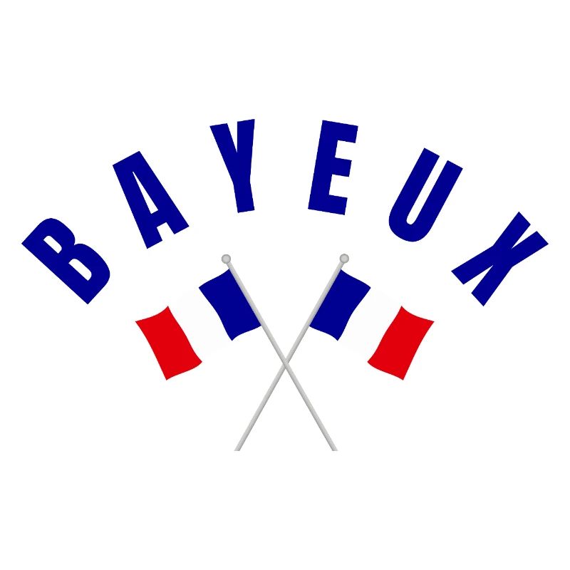 Drapeaux français croisés de Bayeux Emblèmes