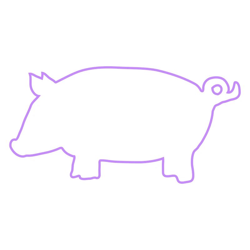 Silhouette de cochon