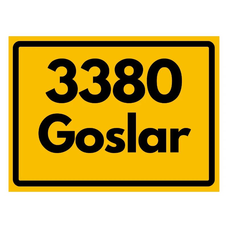 OLD POSTCODE ZIP CODE RETRO 3380 GOSLAR KAISERPFAL