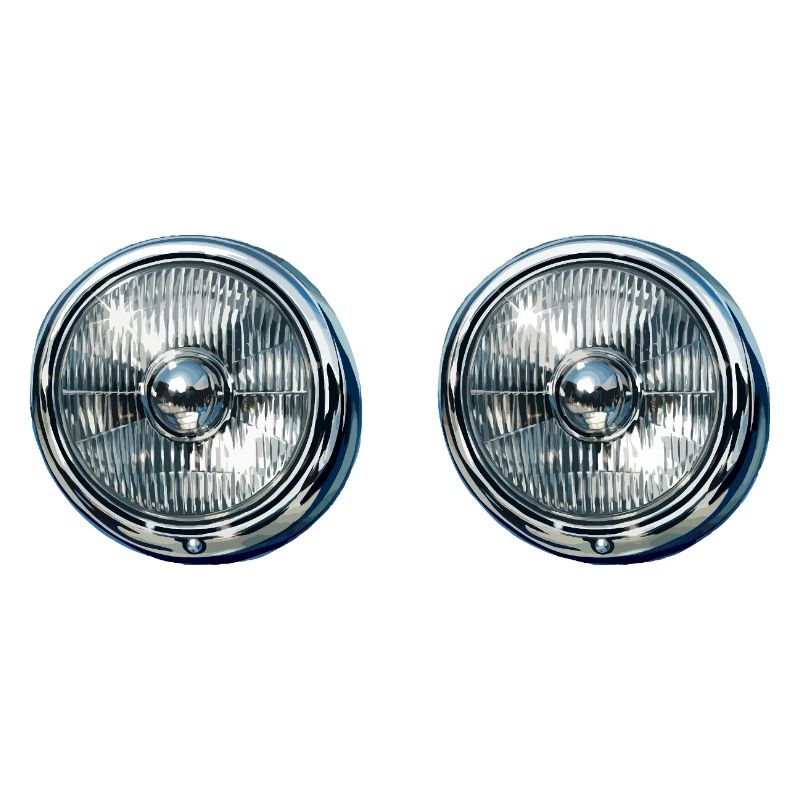 Reflets doubles des phares