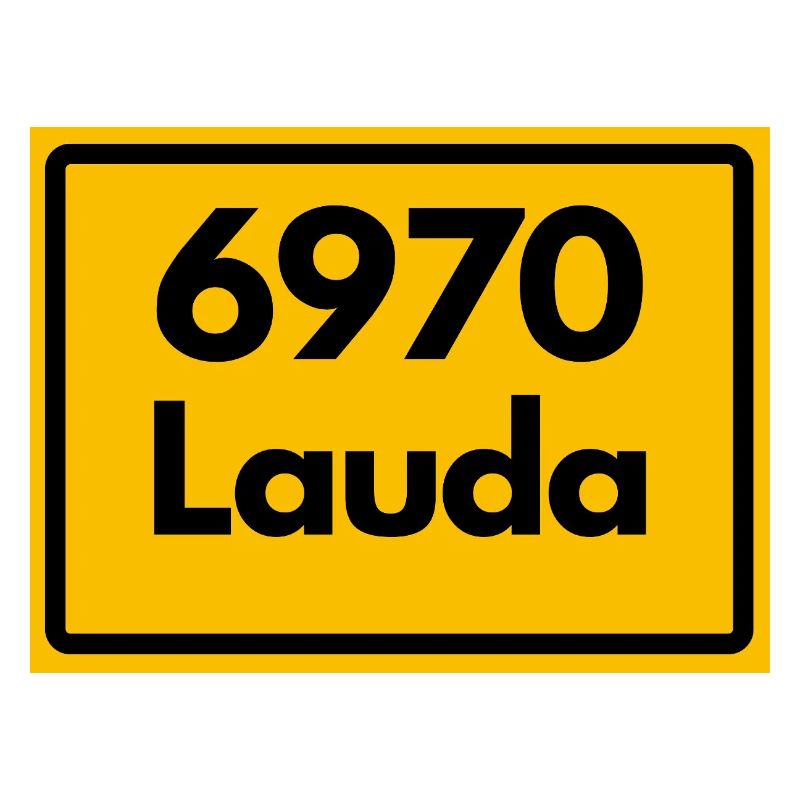 OLD POSTCODE ZIP CODE RETRO 6970 LAUDA HEIMATSTOLZ