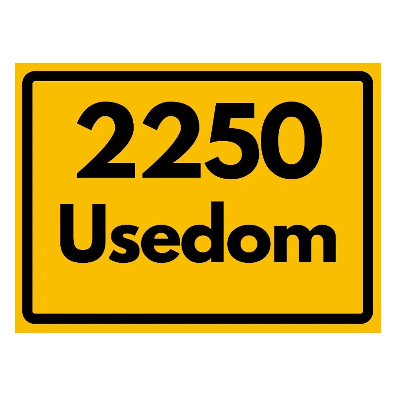 OLD POSTCODE POSTCODE RETRO 2250 USEDOM HEIMAT