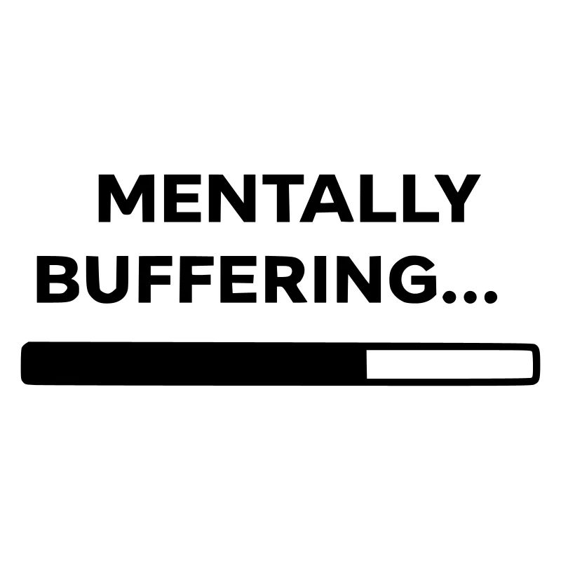 MENTALLY BUFFERING... | Minimal Loading Bar Design