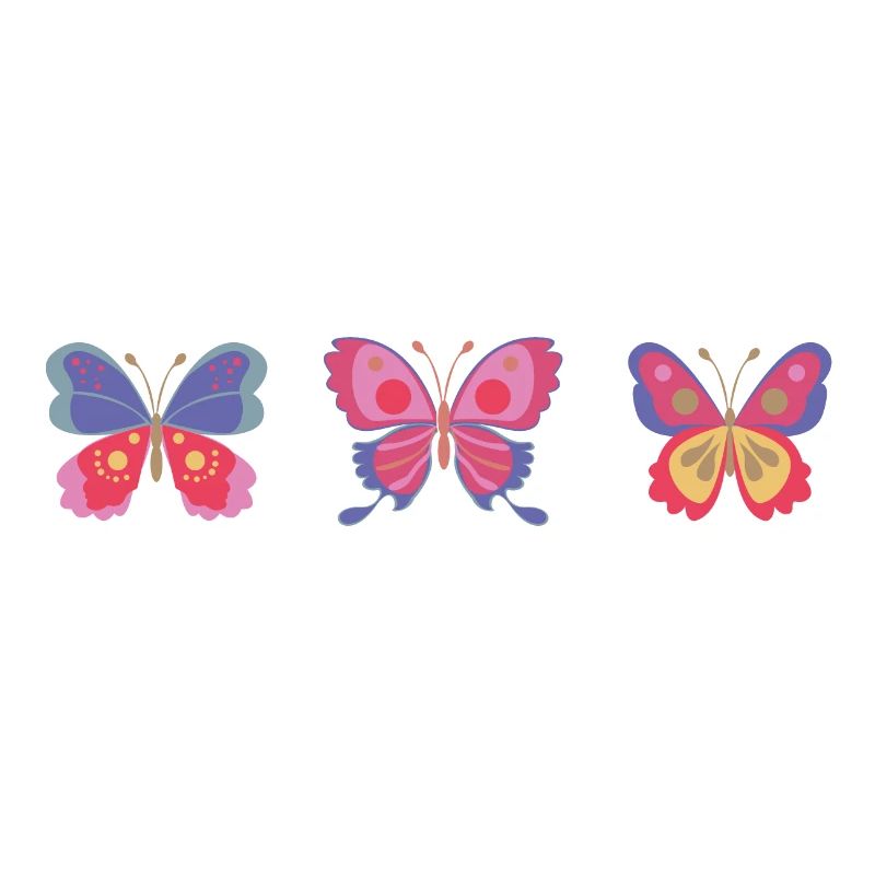 Variété de papillon coloré