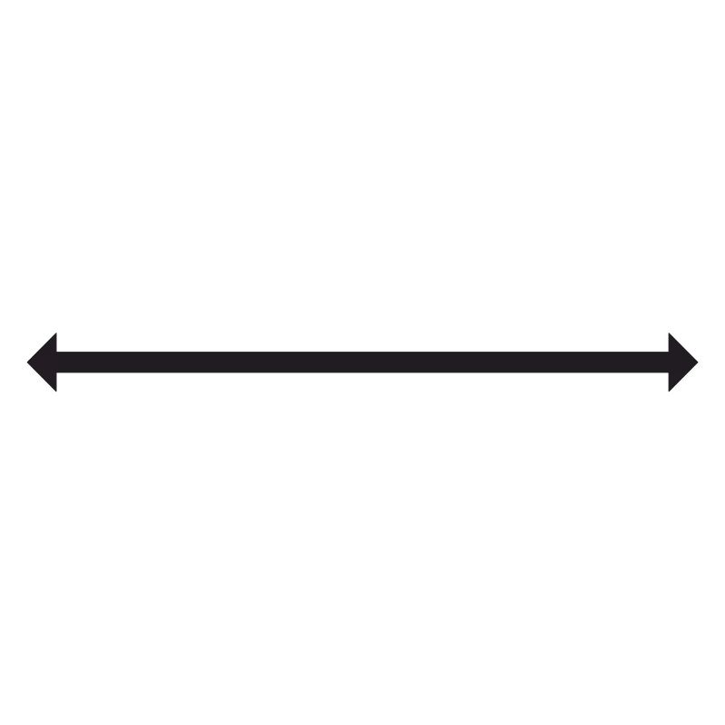 Symbol arrow with two points