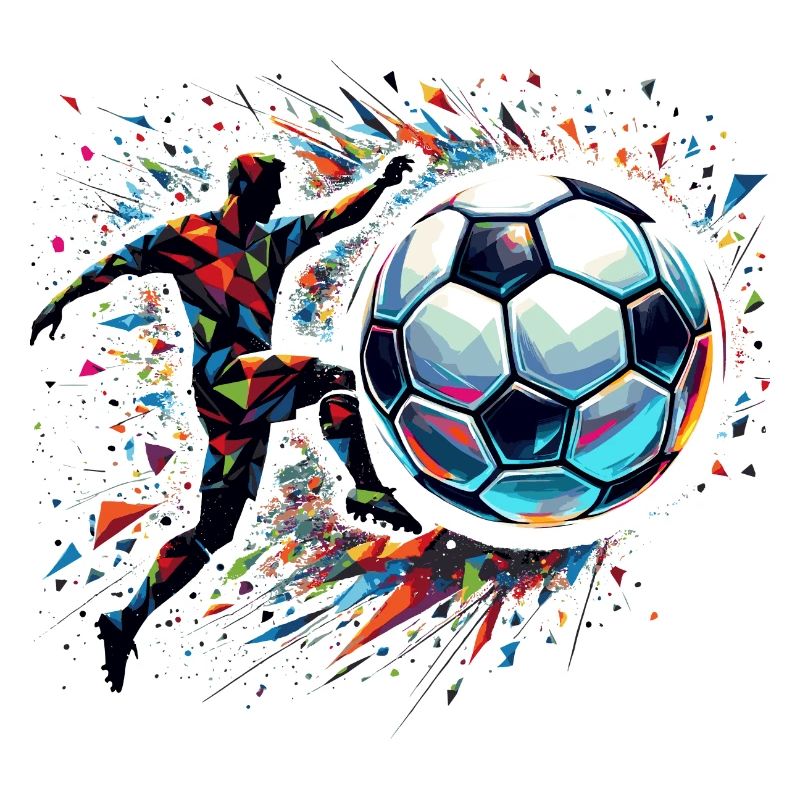 dynamic soccer player playing soccer