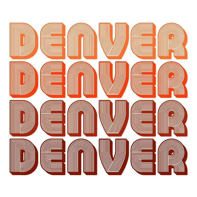 Denver Gradient Retro Muster