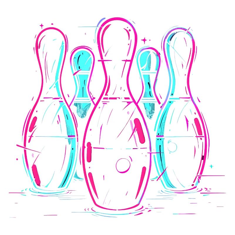 Bowling rétro Synthwave