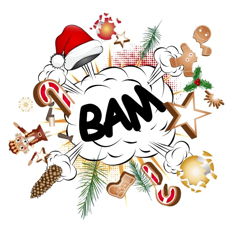 funny comic bubble - stressor Christmas time