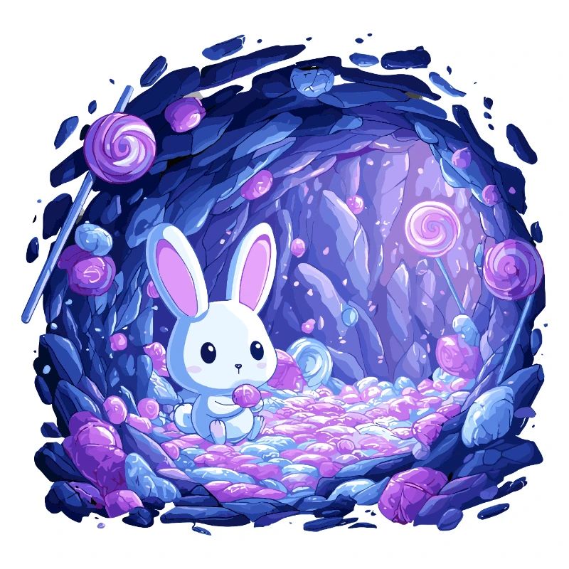 Sugar Cave Bunny in Candy Light