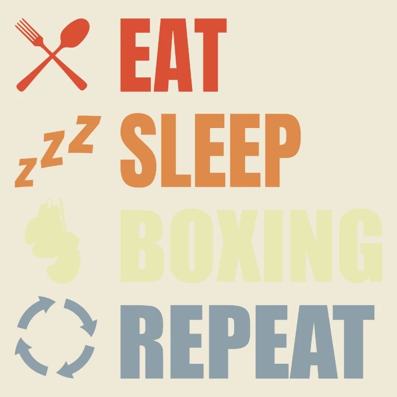 Manger dormir Boxe Répéter