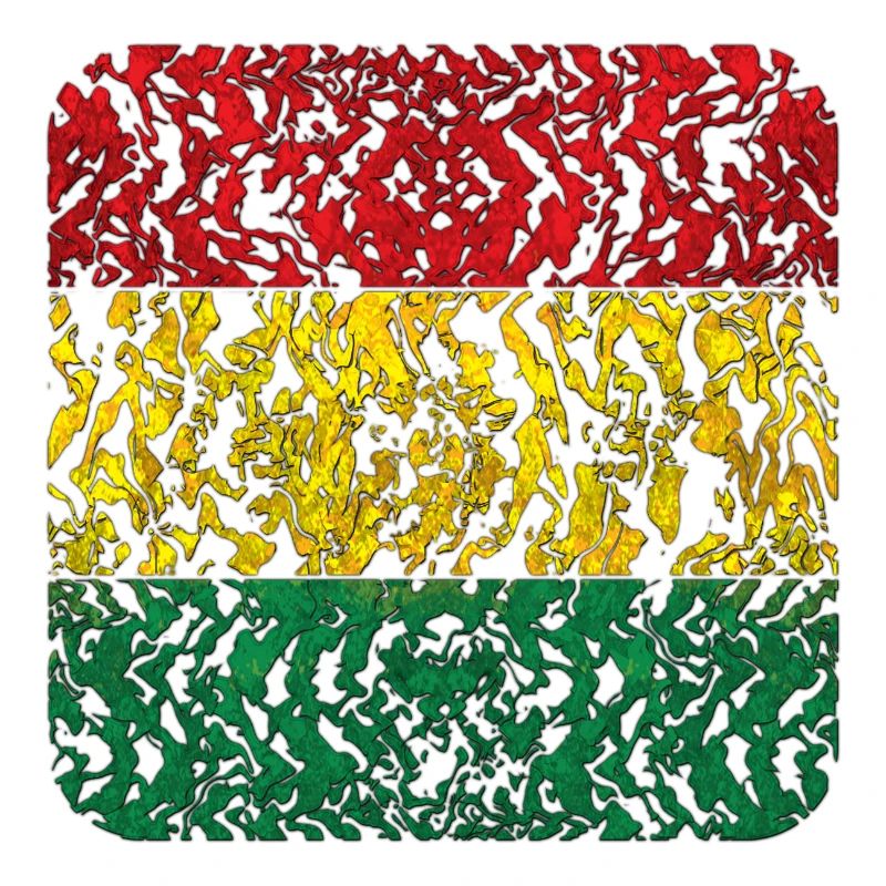 Abstract Rasta Pattern in Colors