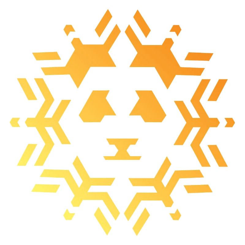 Panda Icon Sun Star Pattern Colors Icon