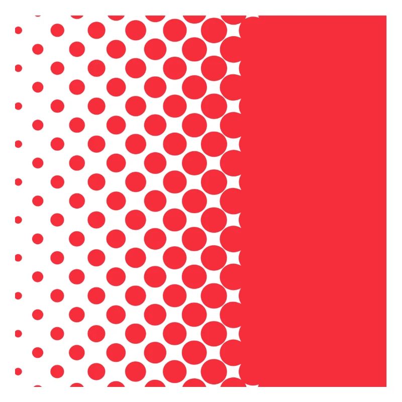 Halftone Gradient Rotes Panel