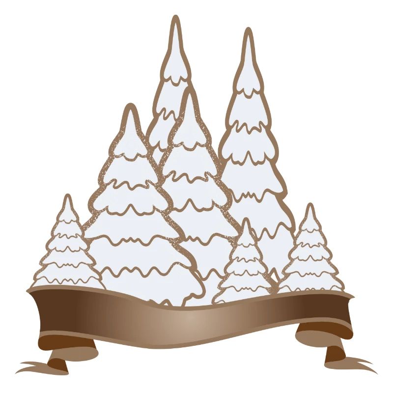 beautiful gingerbread forest for christmas