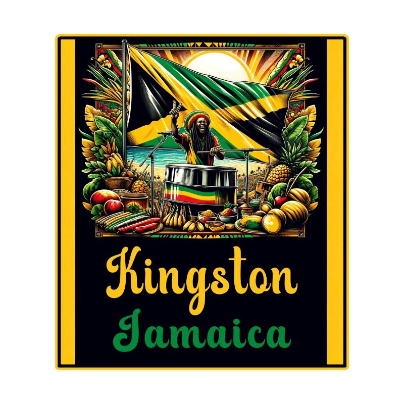 Jamaïque Kingston Reggae Design
